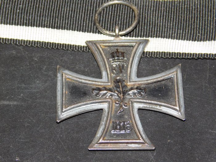 Tyskland - Tjenestemedalje - Eisernes Kreuz 2. Klasse 1914 mit Band Hersteller"KO" Klein Oberstein