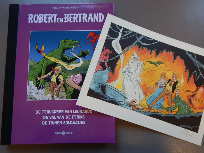 Robert en Bertrand - Trilogie bundeling 1 - Luxe hc met linnen rug op groot formaat - Stribbel/Barabas - oplage 105 - 1 x deluxe hardcover - 2019