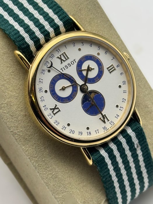 Tissot - Vintage C295 Triple Date Moonphase, Swiss Made - Ingen mindstepris - Mænd - 1990-1999