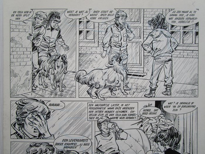 Broeckx, Jeff / Van Lierde, Patrick - 1 Original page - Bessy natuurkommando 10 - Olie op de golven - 1988