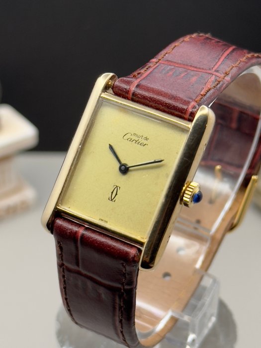 Cartier - *Tank must de Cartier Lemon Dial* - 6-106466 - Unisex - 1980-1989