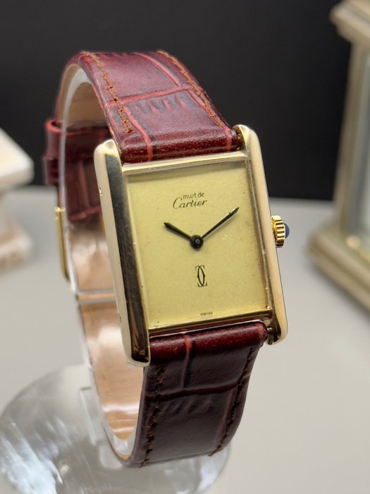 Cartier - *Tank must de Cartier Lemon Dial* - 6-106466 - Unisex - 1980-1989