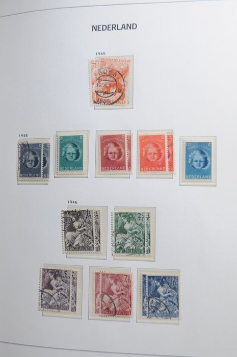 Holland  - Samling 1945/1989 i 2 luksus DAVO albums med kassetter