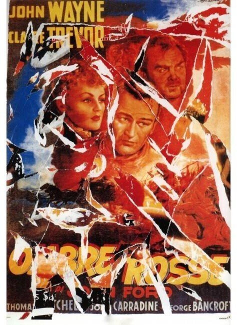 Mimmo Rotella (1918-2006) - Ombre rosse