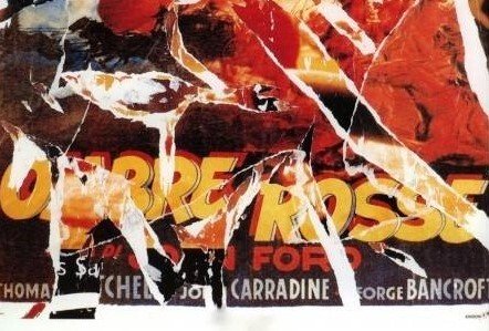 Mimmo Rotella (1918-2006) - Ombre rosse