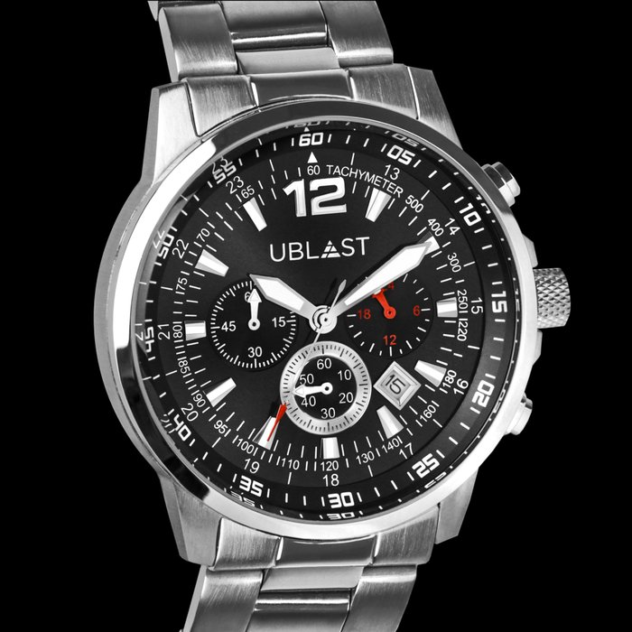 Ublast - " NO RESERVE PRICE " Street Race Chronograph - UBSR43SBK - Ingen mindstepris - Mænd - Ny