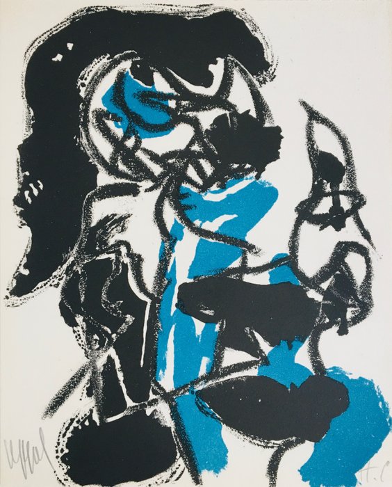 Karel Appel (1921-2006) - Sans-titre - Lithographie originale signée