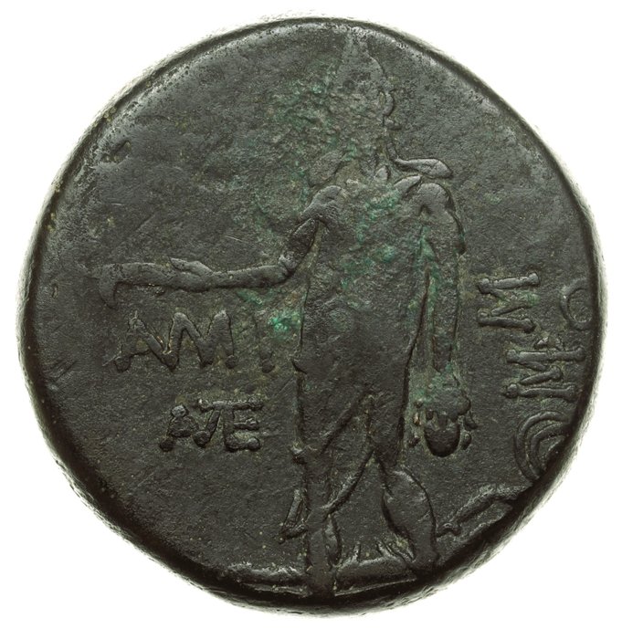 Pontus, Amisos. Mithradates VI (120-63 f.Kr.). Unit (27mm, 19.63 g, 12h). Circa 85-65 BC. / SNG BM Black Sea 1167  (Ingen mindstepris)