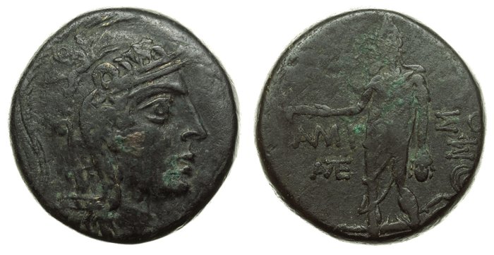 Pontus, Amisos. Mithradates VI (120-63 f.Kr.). Unit (27mm, 19.63 g, 12h). Circa 85-65 BC. / SNG BM Black Sea 1167  (Ingen mindstepris)