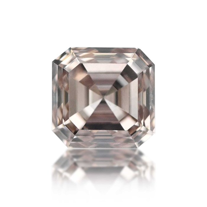 1 pcs Diamant  (Naturfarvet)  - 0.36 ct - Fancy Rosa Brun - VS1 - Gemological Institute of America (GIA)