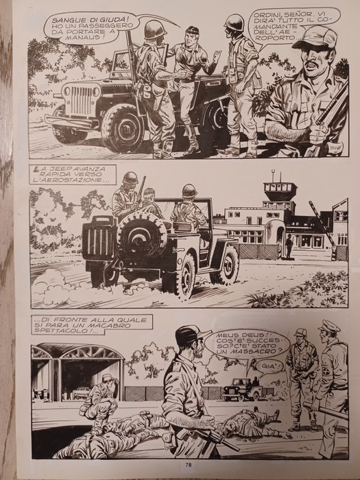 Bignotti, Franco - 2 Original page - Mister No - n. 30 "Bandoleros" - 1977