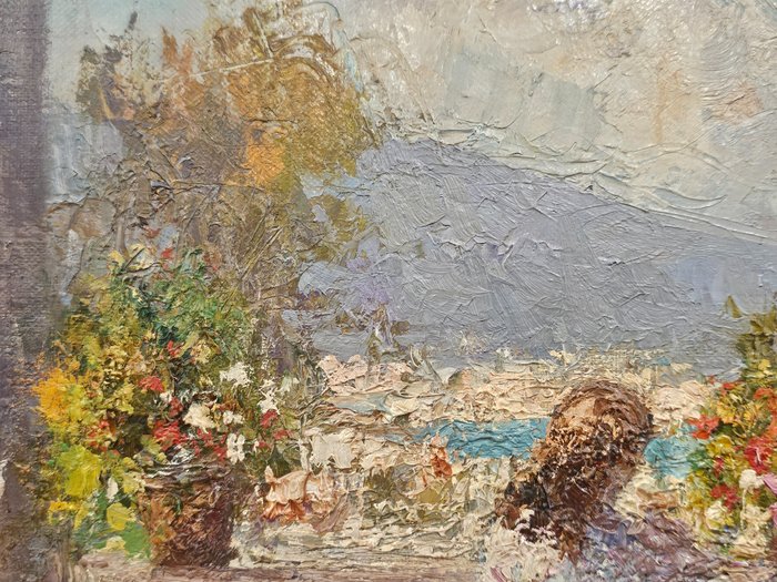 Mario Maresca Serra (1912-1991) - Terrazza sul Golfo di Napoli