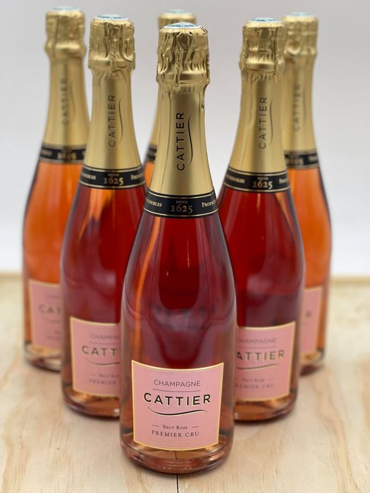 Cattier, Brut - Champagne Rosé - 6 Flasker (0,75 L)