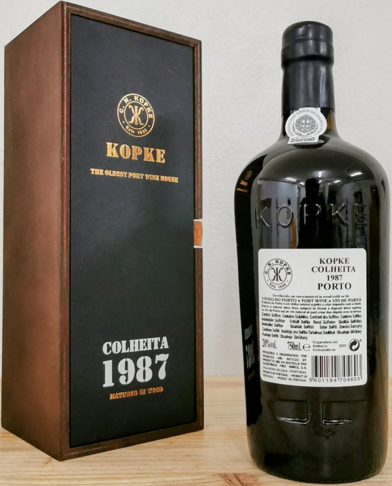 1987 Kopke - Colheita Port - Flasket 2023 -  Porto  - 1 Flaske (0,75L)