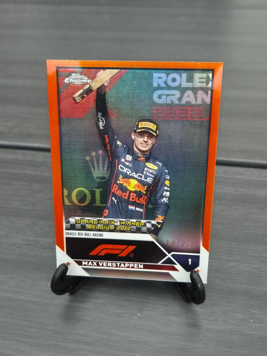 2023 Topps Chrome F1 Max Verstappen #157 Orange /25 - 1 Card - Næsten så god som ny (NM)