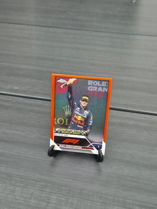 2023 Topps Chrome F1 Max Verstappen #157 Orange /25 - 1 Card - Næsten så god som ny (NM)