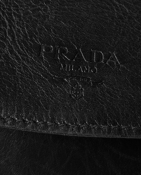 Prada - Vintage in Pelle Nera - Håndtaske