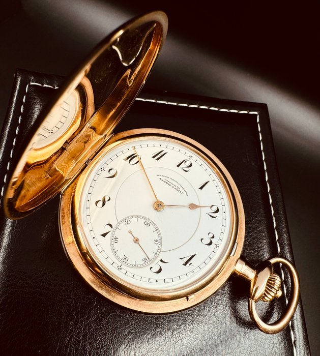 A. Lange  Söhne - Deutsche Uhrenfabrikation Glashütte I/SA 14K GOLD  Pocket Watch - 1901-1949