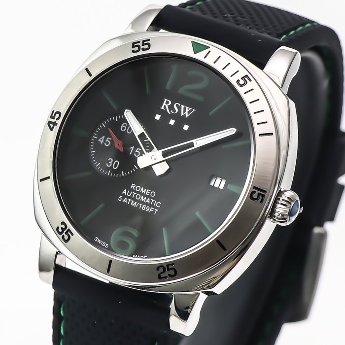 RSW - "ROMEO" - Automatic Swiss Watch - RSWA154-SX-12 - Ingen mindstepris - Mænd - 2011-nu