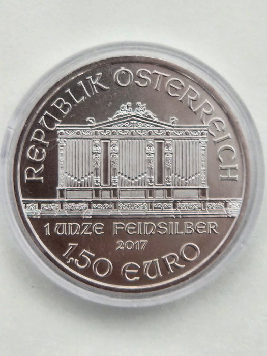 Østrig. 1 1/2 Euro 2017 Wiener Philharmoniker (3 coins)  (Ingen mindstepris)