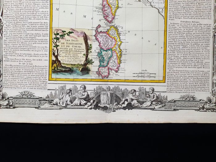 Europa - Italien / Sardinien / Korsika / Cagliari / Bastia; Desnos / Brion De la Tour - Les Isles de Sardaigne et de Corse - 1761-1780