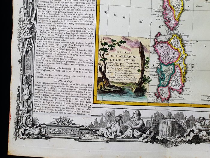 Europa - Italien / Sardinien / Korsika / Cagliari / Bastia; Desnos / Brion De la Tour - Les Isles de Sardaigne et de Corse - 1761-1780