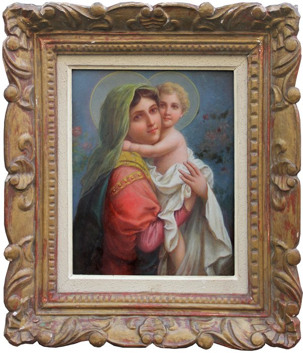 \tHans Zatzka (Austrian 1859-1945), Attributed to - Madonna with child