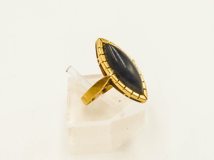 Ring - 18 kraat Gulguld - Onyx