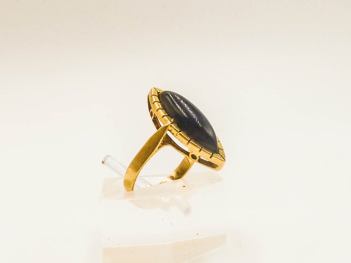 Ring - 18 kraat Gulguld - Onyx