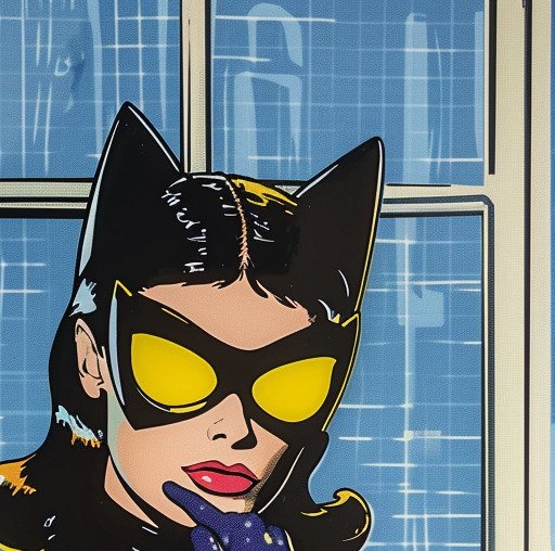 I_KONIQ (1969) - MODERN SEXY CATWOMAN BRANDED LV in LICHTENSTEIN  STYLE - ex 2/10