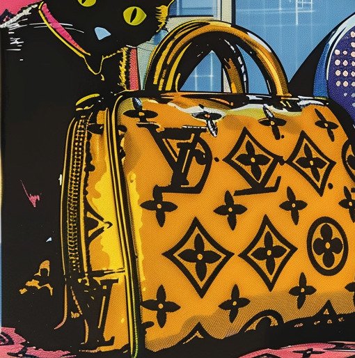 I_KONIQ (1969) - MODERN SEXY CATWOMAN BRANDED LV in LICHTENSTEIN  STYLE - ex 2/10