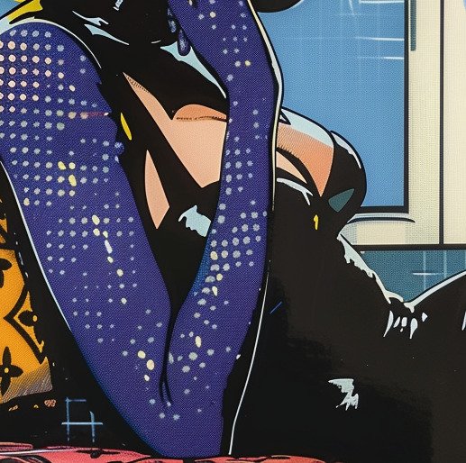 I_KONIQ (1969) - MODERN SEXY CATWOMAN BRANDED LV in LICHTENSTEIN  STYLE - ex 2/10