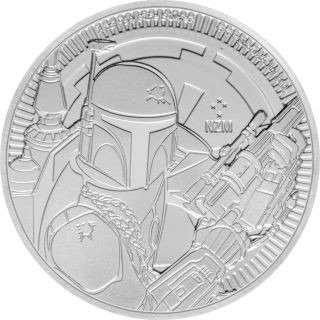 Niue. 2 Dollars 2020 Star Wars - Boba Fett, 1 Oz (.999)  (Ingen mindstepris)