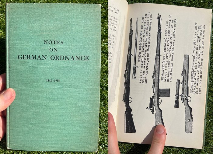 US Handbook of German Ordnance - Rifles, Mortars, Machine guns - Luger - Sniper Rifles - K98 - etc - 1941