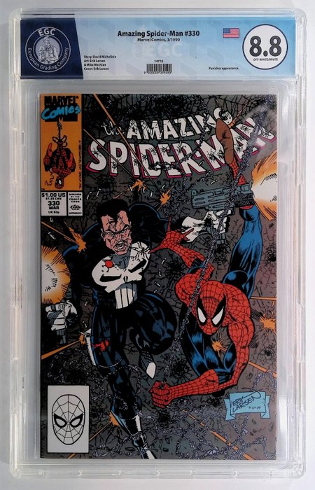 Amazing Spider-Man #330 - EGC graded 8.8 - 1 Graded comic - 1990