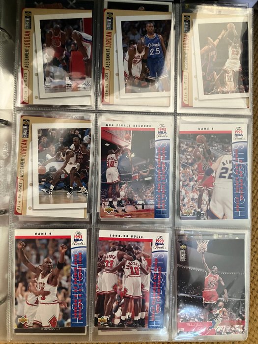 1993 to 1995 Fleer, Topps, Upper Deck 255 NBA cards incl. multiple Michael Jordan Michael Jordan - 1 Mixed collection - Næsten så god som ny (NM)