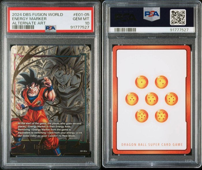 Dragon ball - 1 Graded card - Dragon Ball - Energy marker - PSA 10