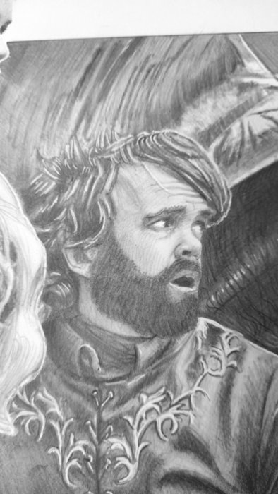 Giordano, Vincenzo - 1 Original drawing - Cinema Pencils - Daenerys Mother of Dragons - 2016