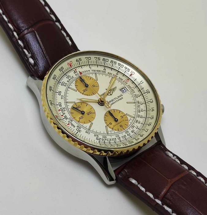 Breitling - Old Navitimer Gold/Steel Chronograph - B13019 - Mænd - 1990-1999