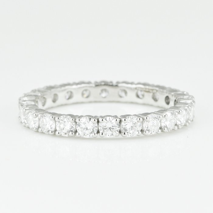 Ring Platin -  1.52ct. tw. Diamant (Natur) - VVS-Classic Eternity Ring