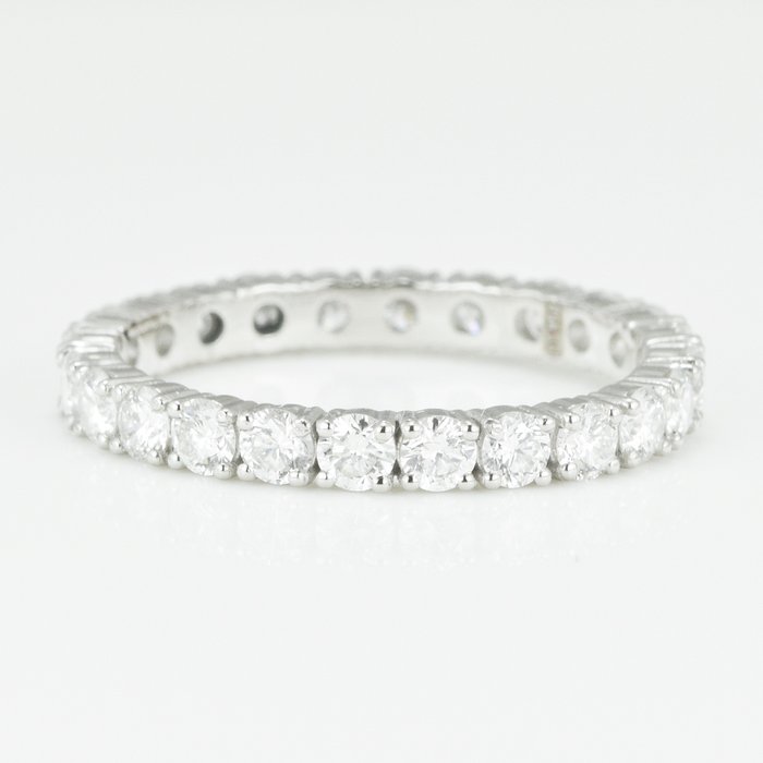 Ring Platin -  1.52ct. tw. Diamant (Natur) - VVS-Classic Eternity Ring