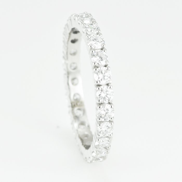 Ring Platin -  1.52ct. tw. Diamant (Natur) - VVS-Classic Eternity Ring