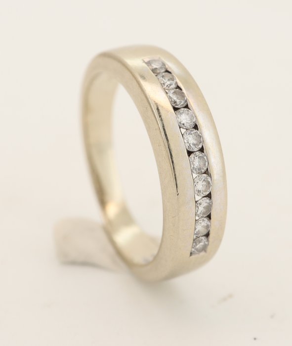 Ring - 192 kt Hvidguld Diamant (Natur)