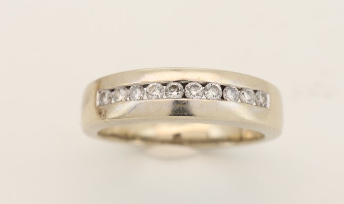 Ring - 192 kt Hvidguld Diamant (Natur)