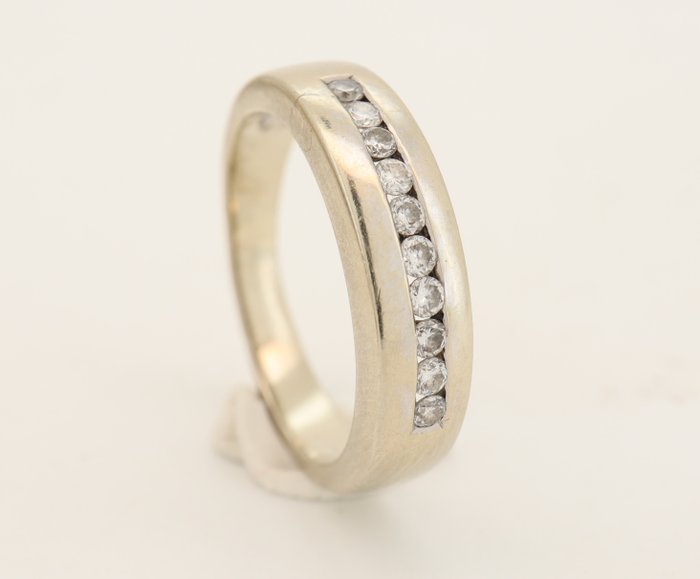 Ring - 192 kt Hvidguld Diamant (Natur)