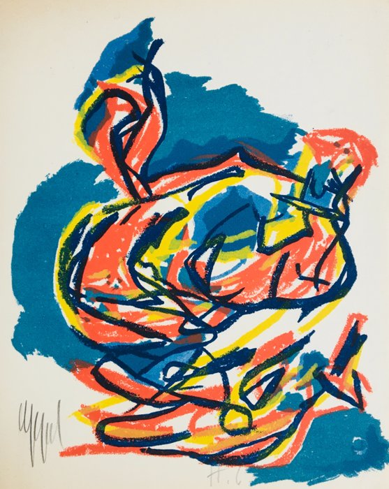 Karel Appel (1921-2006) - Sans-titre - Lithographie originale signée