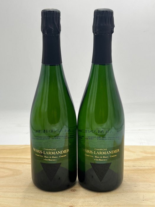 2012 Waris-Larmandier Grand Cru Blanc de Blancs Cramant Les Bauves Zéro Dosage - Champagne Grand Cru - 2 Flasker (075 L)