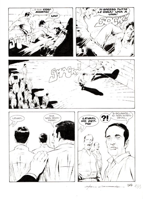 Roi, Corrado - 2 Original page - Dylan Dog Gigante #10 - "i peccatori di Hellborn" - 2001