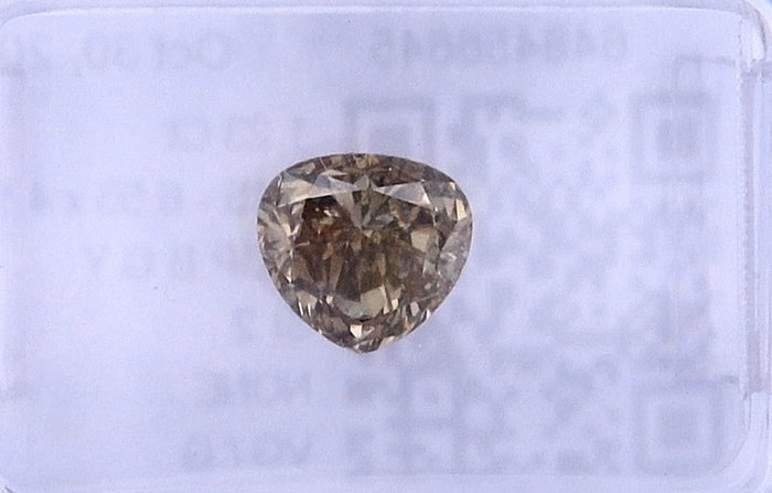 1 pcs Diamant  (Naturfarvet)  - 1.23 ct - Pære - Fancy deep Brun Gul - SI2 - International Gemological Institute (IGI)