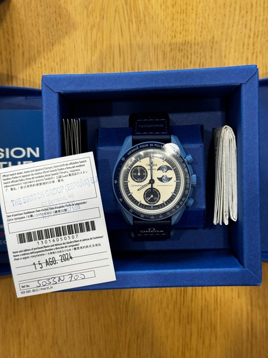 Swatch - MoonSwatch Mission to the Super Blue Moonphase Limited Edition - Ingen mindstepris - SO33N700 - Unisex - 2011-nu